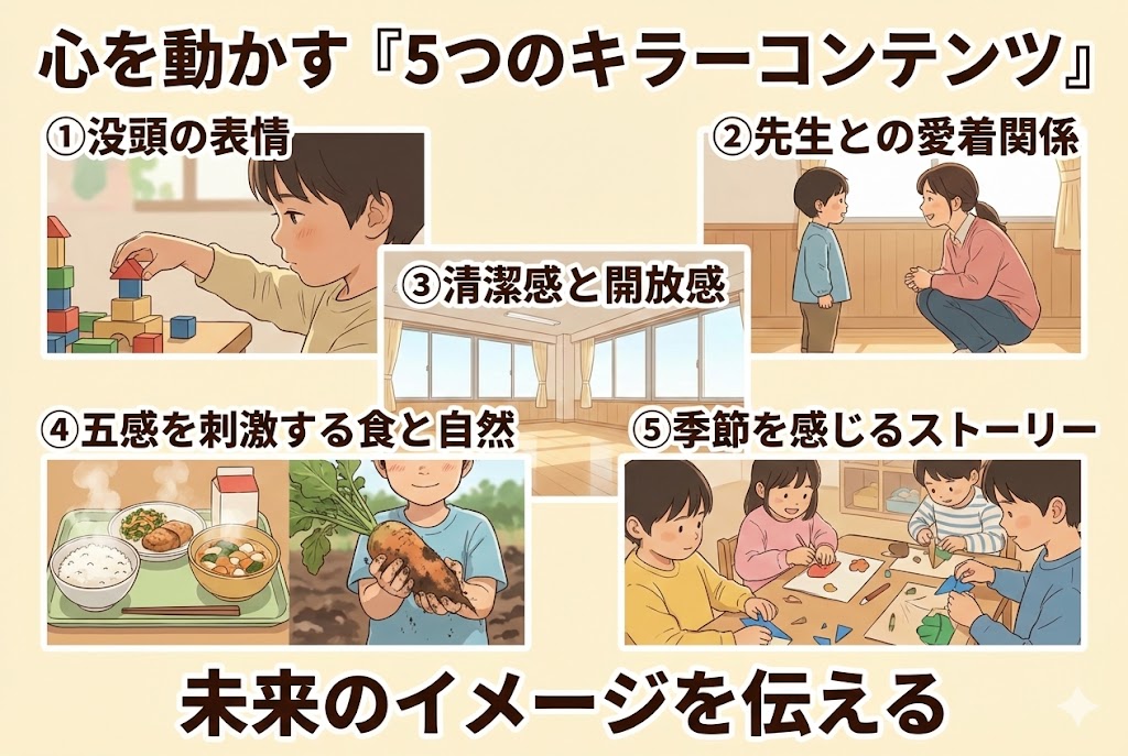 心を動かす５つのキラーコンテンツ