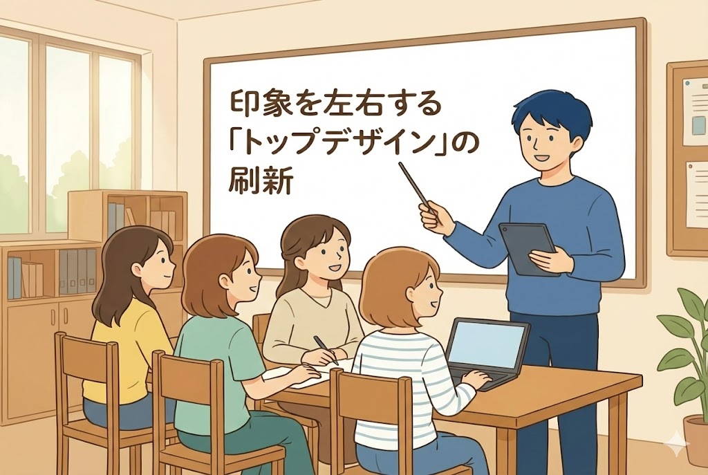 ホームページ改善による園の印象変化（ビフォーアフター事例）