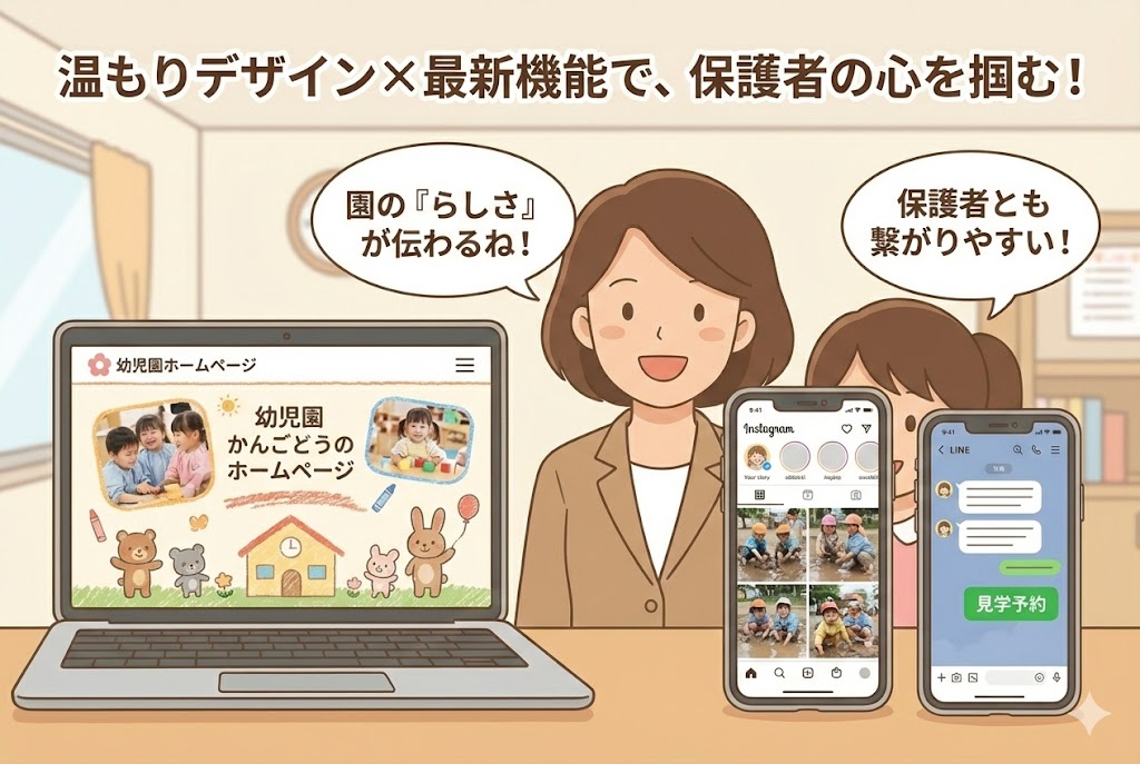 温もりデザイン✕新機能で保護者の心をつかむ