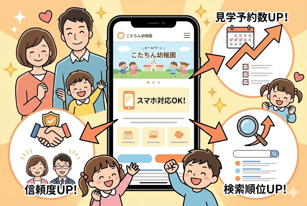 スマホ対応前後のホームページ比較