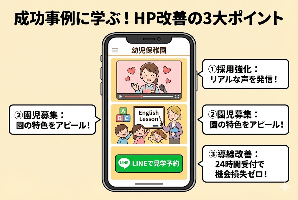成功事例に学ぶ、HP改善の３大ポイント